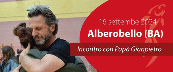 Papà Gianpietro incontra le famiglie di Alberobello (BA)