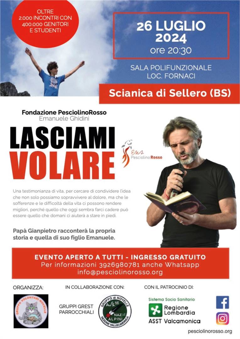 Pap&#224; Gianpietro incontra le famiglie di Scianica di Sellero (BS)